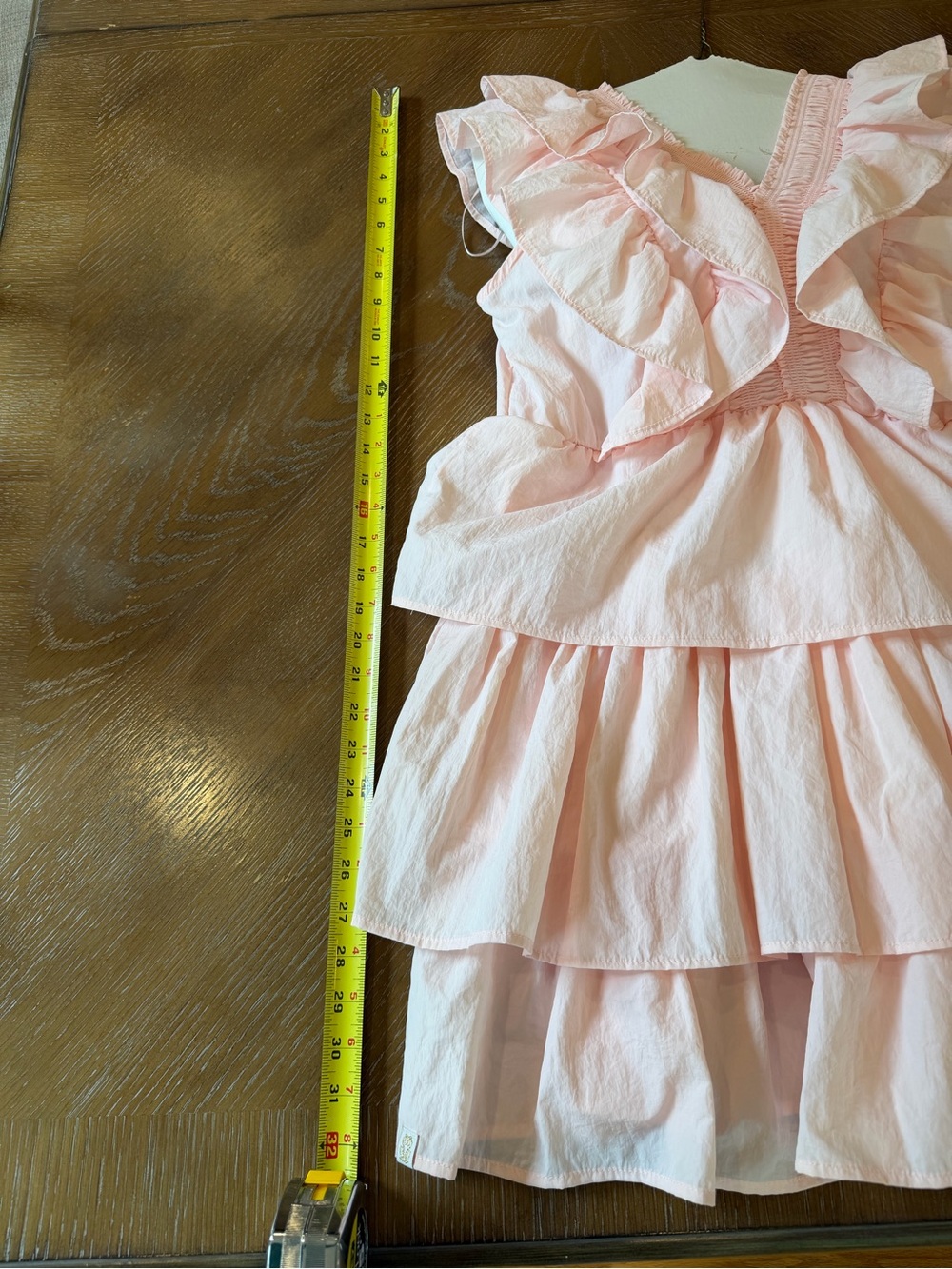 Simply Southern Pale Pink Tiered Ruffle Dress - Picture 6 of 12